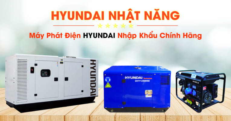 Máy phát điện Hyundai nhập khẩu chính hãng