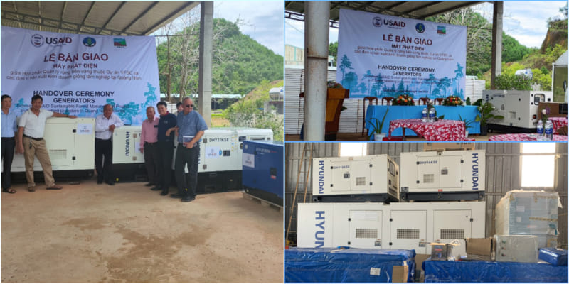Máy phát điện 20KVA lắp đặt ở Quảng Nam